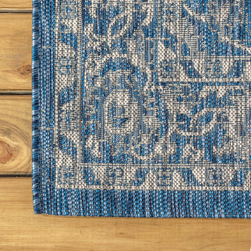 Palazzo Vine And Border Textured Weave Indoor/outdoor Area Rug